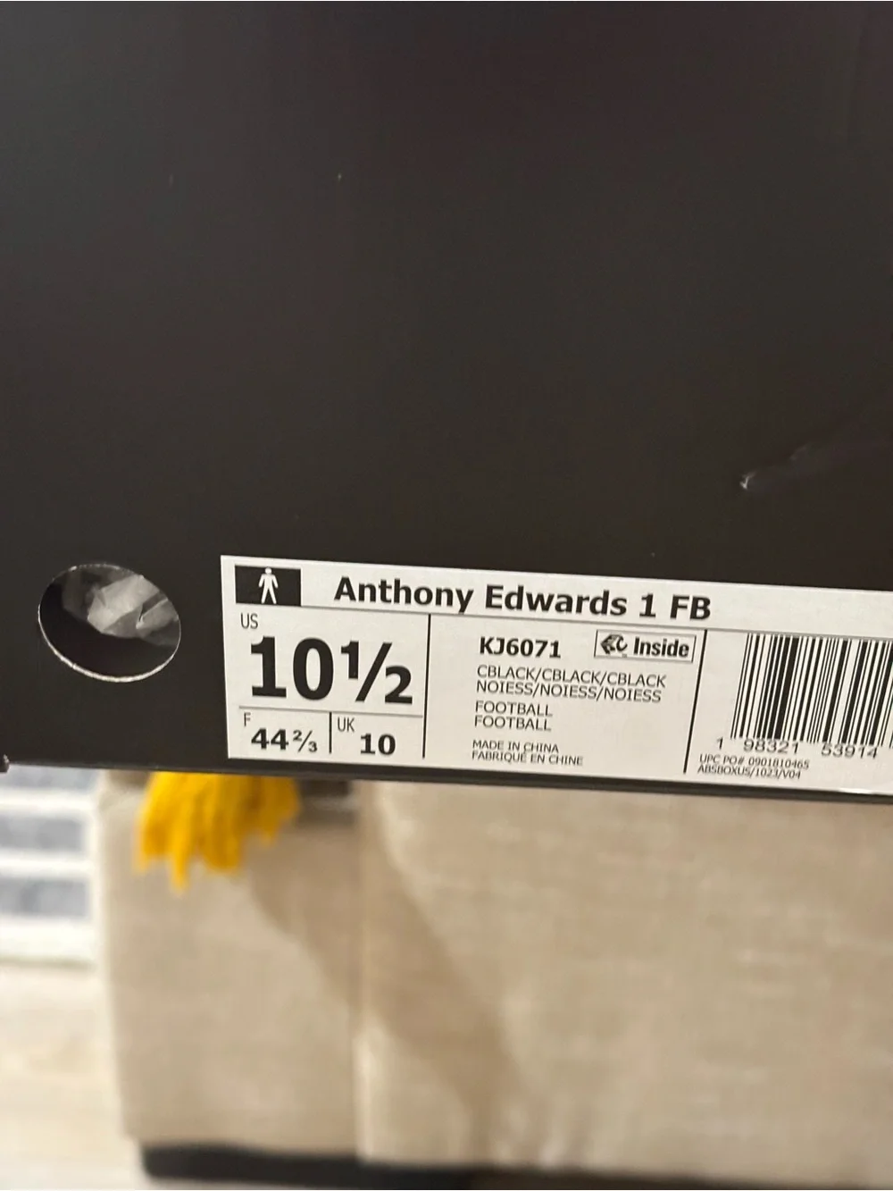 Adidas Anthony Edwards AE 1 Men’s Size 10-13 Football Cleats BRAND NEW | KJ6071